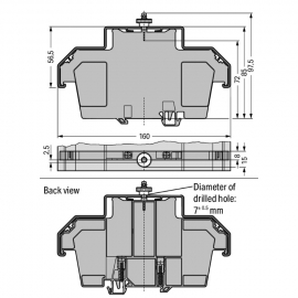 WAGO | 709-168 | COVER CARRIER; TYPE 2; INCL. FIXING/RETAINI