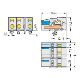 WAGO | 721-202/008-000 | 1-CONDUCTOR FEMALE PLUG; 100% PROTE