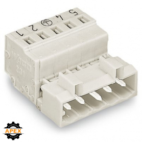 WAGO | 721-604/018-042 | 1-CONDUCTOR MALE CONNECTOR; 100% PR