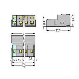 WAGO | 731-613 | 1-CONDUCTOR MALE CONNECTOR; 2.5 MM&sup2;; PIN SP