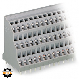 WAGO | 737-103 | TRIPLE-DECK PCB TERMINAL BLOCK; 2.5 MM&sup2;; PI