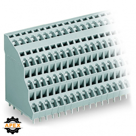 WAGO | 738-124 | QUADRUPLE-DECK PCB TERMINAL BLOCK; 2.5 MM&sup2;;