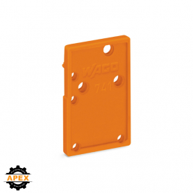WAGO | 741-600 | END PLATE; SNAP-FIT TYPE; 1.5 MM THICK; ORA