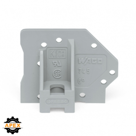 WAGO | 745-340 | END PLATE; WITH FLANGE; GRAY