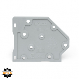 WAGO | 745-500 | END PLATE; GRAY