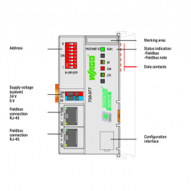 WAGO | 750-377/025-000 | FIELDBUS COUPLER PROFINET IO; 3RD G
