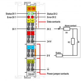 WAGO | 750-424 | 2-CHANNEL DIGITAL INPUT; INTRUDER DETECTION