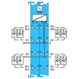 WAGO | 750-439 | 8-CHANNEL DIGITAL INPUT; NAMUR; INTRINSICAL
