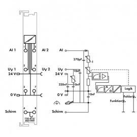 WAGO | 750-473/005-000 | 2-CHANNEL ANALOG INPUT; 4 &hellip; 20 MA;