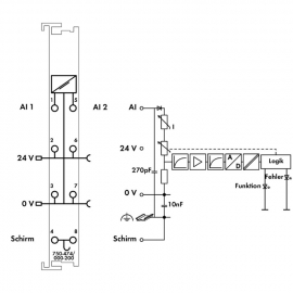 WAGO | 750-474/000-200 | 2-CHANNEL ANALOG INPUT; 4 &hellip; 20 MA;
