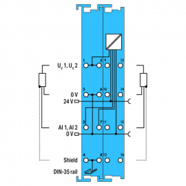WAGO | 750-485 | 2-CHANNEL ANALOG INPUT; 4 &hellip; 20 MA; SINGLE-E