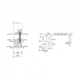 WAGO | 750-486 | 4-CHANNEL ANALOG INPUT; 0/4 &hellip; 20 MA; SINGLE