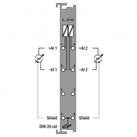 WAGO | 750-492/040-001 | 2-CHANNEL ANALOG INPUT; 4 &hellip; 20 MA;