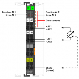 WAGO | 750-492/040-001 | 2-CHANNEL ANALOG INPUT; 4 &hellip; 20 MA;