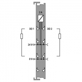 WAGO | 750-508/040-000 | 2-CHANNEL DIGITAL OUTPUT; 24 VDC; 2