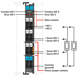WAGO | 750-563/040-000 | 2-CHANNEL ANALOG OUTPUT; 0/4 &hellip; 20 M