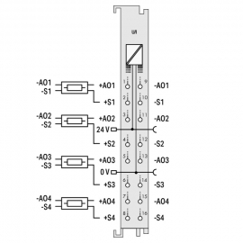 WAGO | 750-564 | 4AO U/I, LIGHT GRAY