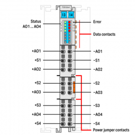 WAGO | 750-564 | 4AO U/I, LIGHT GRAY
