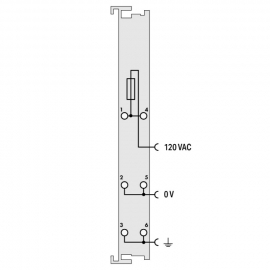 WAGO | 750-615 | POWER SUPPLY; 120 VAC; FUSE HOLDER; LIGHT G