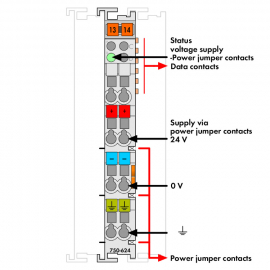 WAGO | 750-624/020-000 | FILTER MODULE FOR FIELD-SIDE POWER