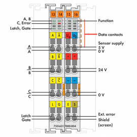 WAGO | 750-631/000-004 | INCREMENTAL ENCODER INTERFACE; RS-4