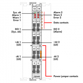 WAGO | 750-645 | 2-CHANNEL VIBRATION VELOCITY/BEARING CONDIT