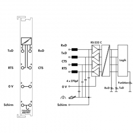 WAGO | 750-650/000-001 | RS-232 C SERIAL INTERFACE; 9600 BAU