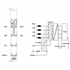 WAGO | 750-650/000-002 | RS-232 C SERIAL INTERFACE; 9600 BAU