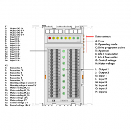 WAGO | 750-673 | SERVO STEPPER CONTROLLER; 70 VDC; 7.5 A; LI