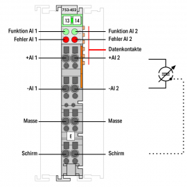 WAGO | 753-452 | 2-CHANNEL ANALOG INPUT; 0 &hellip; 20 MA; DIFFEREN