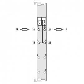 WAGO | 753-513/000-001 | 2-CHANNEL DIGITAL OUTPUT; AC 250 V;