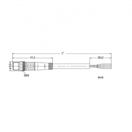 WAGO | 756-5111/030-050 | SENSOR/ACTUATOR CABLE; FITTED ON O