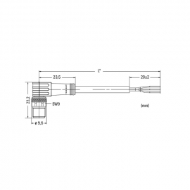WAGO | 756-5112/030-015 | SENSOR/ACTUATOR CABLE; FITTED ON O