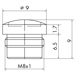WAGO | 756-8101 | M8 PROTECTIVE CAP; FOR UNUSED SOCKETS; -