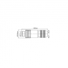 WAGO | 756-9501/060-000 | M12 PLUG; D-CODED; STRAIGHT; CONFI