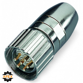 WAGO | 756-9601/060-000 | M23 PLUG, STRAIGHT; CONFIGURABLE;