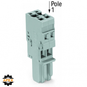 WAGO | 769-102 | 1-CONDUCTOR FEMALE PLUG; 4 MM&sup2;; 2-POLE; 4,0