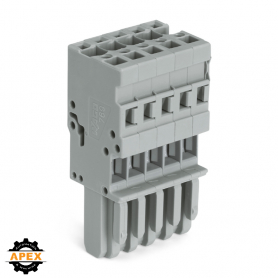 WAGO | 769-105 | 1-CONDUCTOR FEMALE PLUG; 4 MM&sup2;; 5-POLE; 4,0