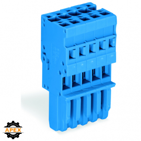 WAGO | 769-105/000-006 | 1-CONDUCTOR FEMALE PLUG; 4 MM&sup2;; 5-P