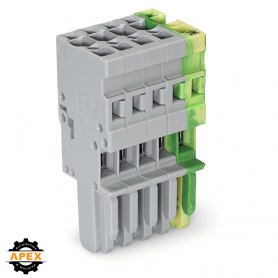 WAGO | 769-105/000-036 | 1-CONDUCTOR FEMALE PLUG; 4 MM&sup2;; 5-P