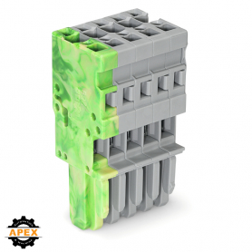 WAGO | 769-105/000-037 | 1-CONDUCTOR FEMALE PLUG; 4 MM&sup2;; 5-P