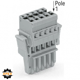 WAGO | 769-107/021-000 | 1-CONDUCTOR FEMALE PLUG; LOCKING LE