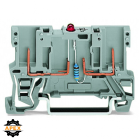 WAGO | 769-229/281-413 | 2-PIN COMPONENT CARRIER BLOCK; LED