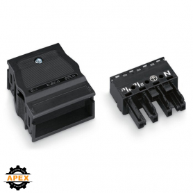 WAGO | 770-104 | SOCKET WITH STRAIN RELIEF HOUSING; 4-POLE,