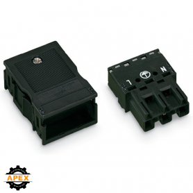 WAGO | 770-113 | PLUG WITH STRAIN RELIEF HOUSING; 3-POLE; BL