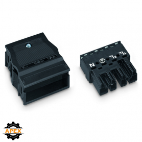 WAGO | 770-114 | PLUG WITH STRAIN RELIEF HOUSING; 4-POLE, BL