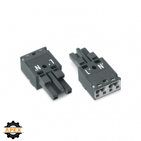 WAGO | 770-1162 | SOCKET 2-POLE, DARK GRAY