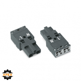WAGO | 770-1172 | PLUG 2-POLE, DARK GRAY