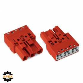 WAGO | 770-1313 | PLUG 3-POLE, RED