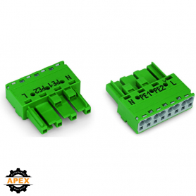 WAGO | 770-1324 | SOCKET 4-POLE, GREEN
